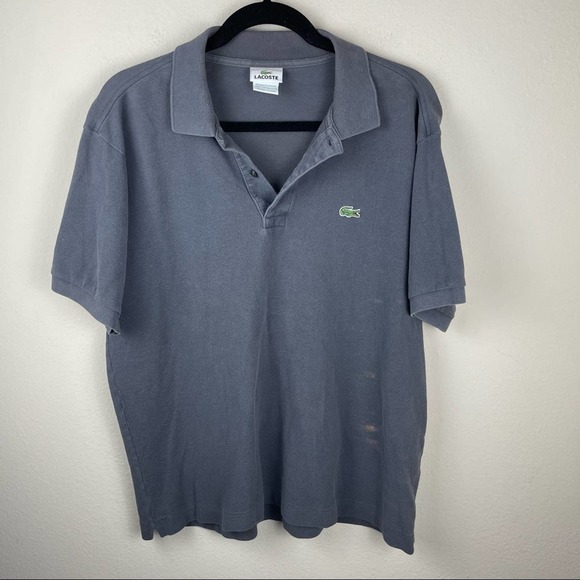 Lacoste Gray Short Sleeve Polo T Shirt Top Men’s XL - Picture 2 of 8